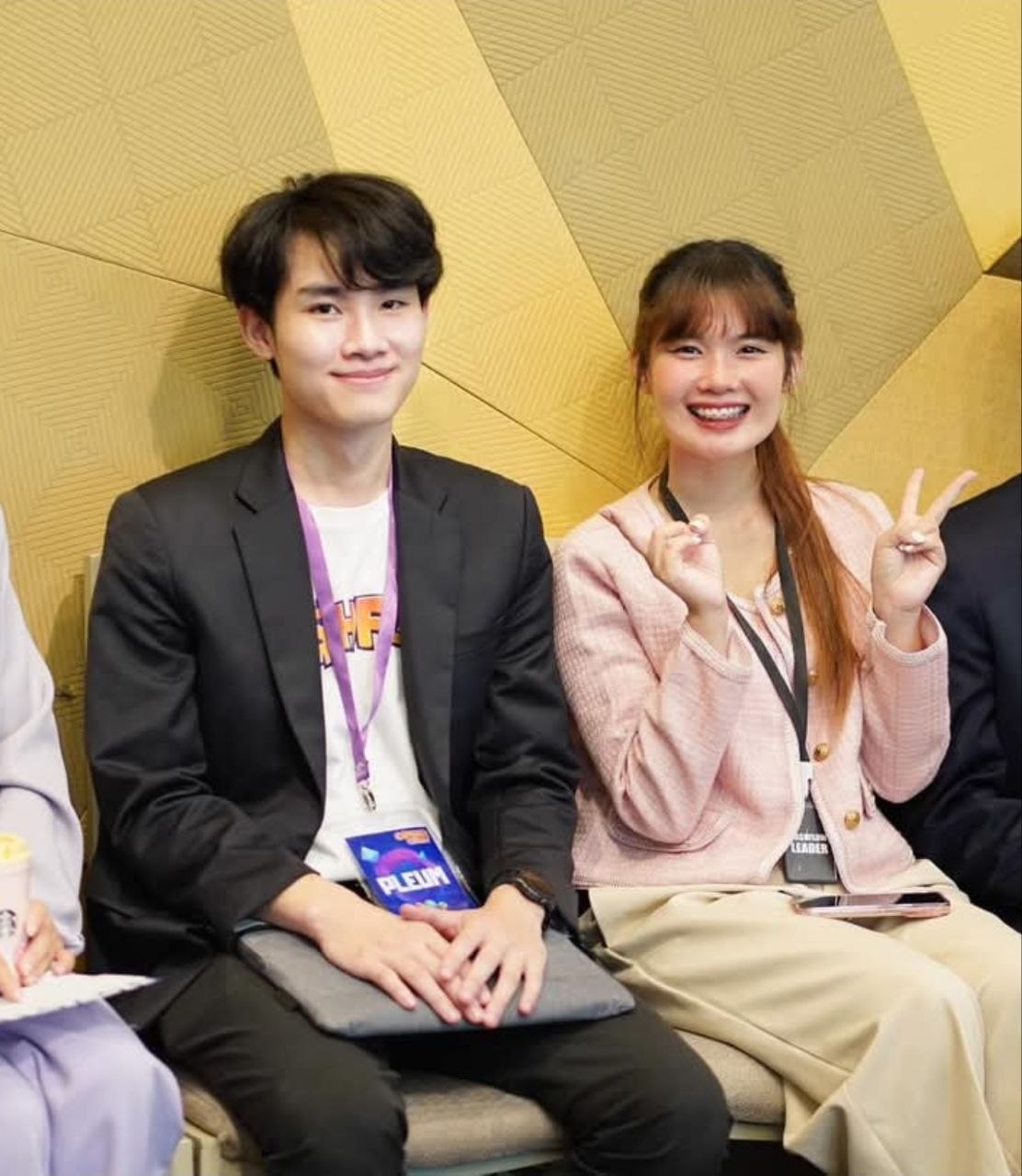 คุณมู่หลานกับปลื้มในงานกิจกรรม